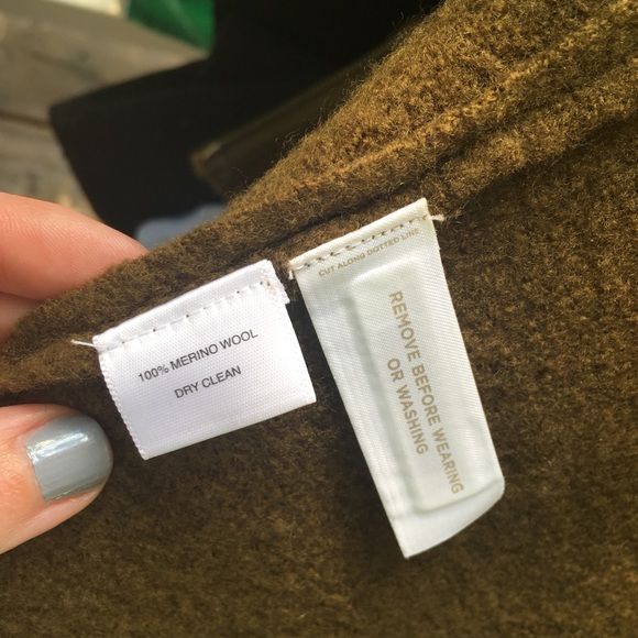 LOFT Merino Wool Zip Up Peplum Cardigan - Picture 5 of 5